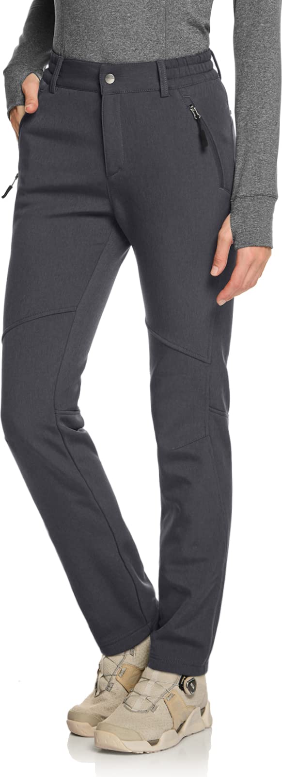 

Многофункциональные водонепроницаемые и ветрозащитные брюки софтшелл Tesla для активного отдыха и женских занятий, пеших походов, треккинга, кемпинга. На флисовой подкладке,