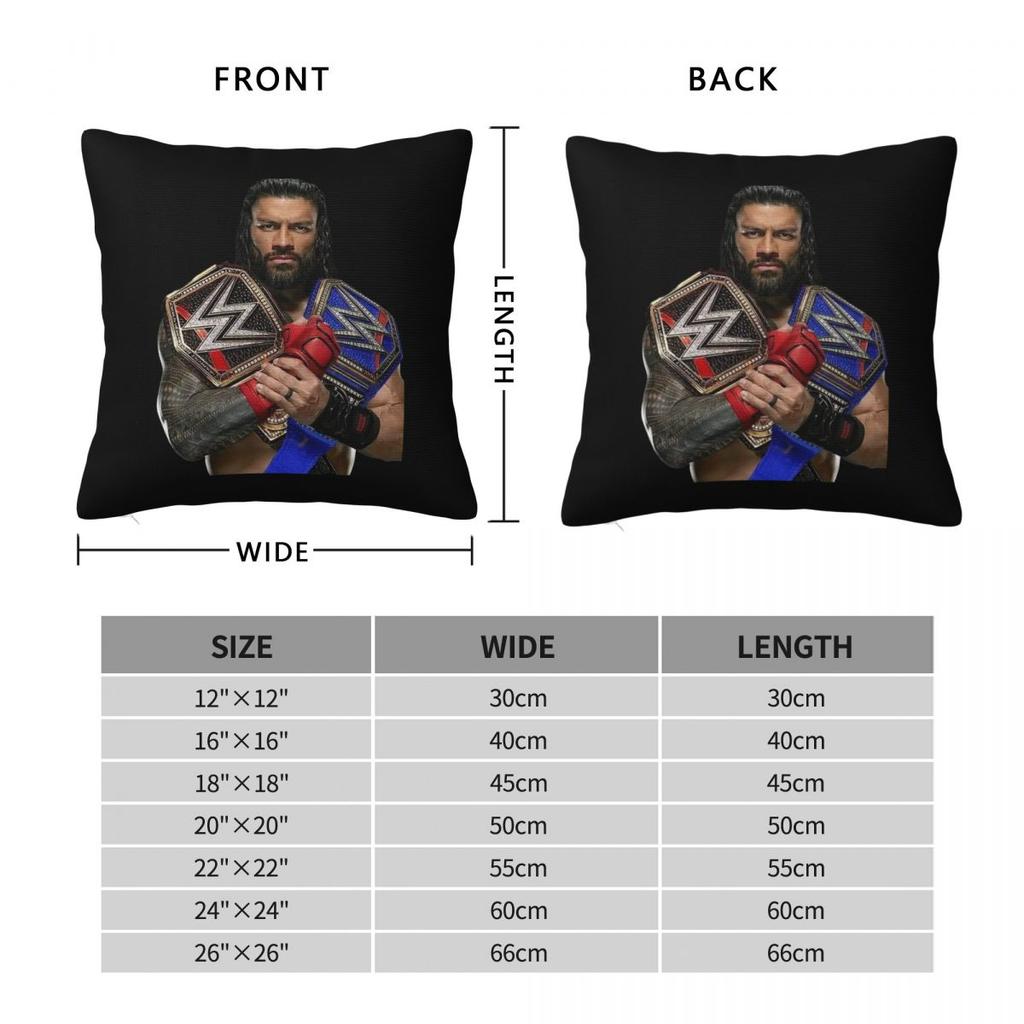 Federa per Cuscino Quadrata Wrestler Roman Reigns Federa per Cuscino Federa per Cuscino da Lancio per Casa Divano Soggiorno