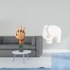 Entwined Soulmate Hands And Elephant Sculpture Ceramic Animal Lovers Figurine for Home Bedroom Shelf