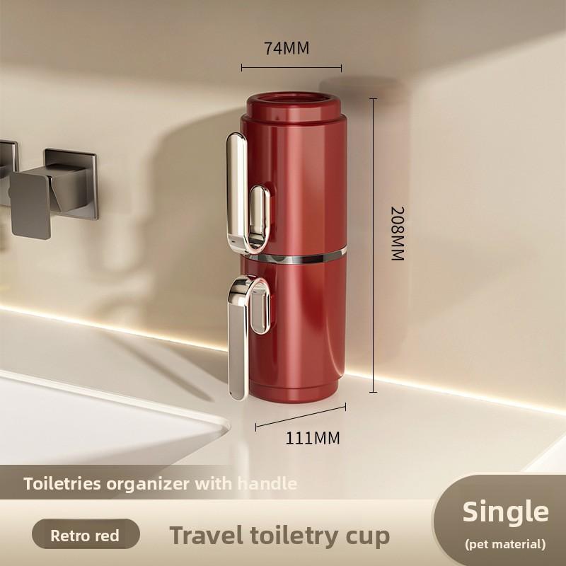 

Travel Toiletries Cup, Electric Toothbrush, Toothpaste Storage Box, Portable Travel Couple Toiletries, Brushing Cup 1pc червоний