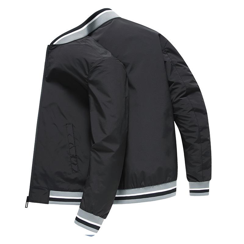 

Spring and Autumn Wearing Men s Jacket Men s Casual Business Jacket High-end Stand Collar High-Sense Men s Top Jacket 3XL