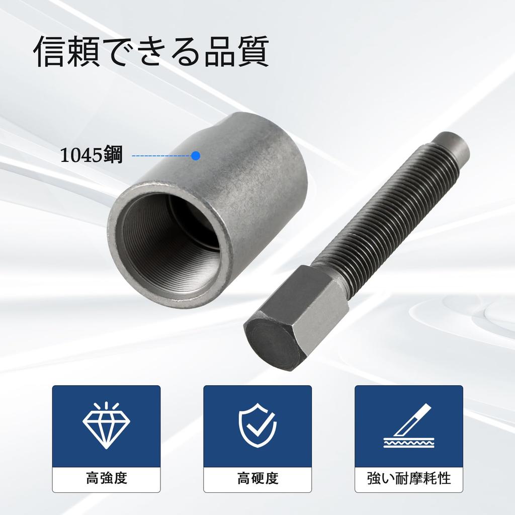 HIMARKLIF M28X1.0 RH Flywheel Puller Positive Screw for Honda TRX450R, TRX450ER/ Kawasaki KX250, CRF250RX, CRF450R, KLX110R/ Suzuki RM-Z250, RM-Z450