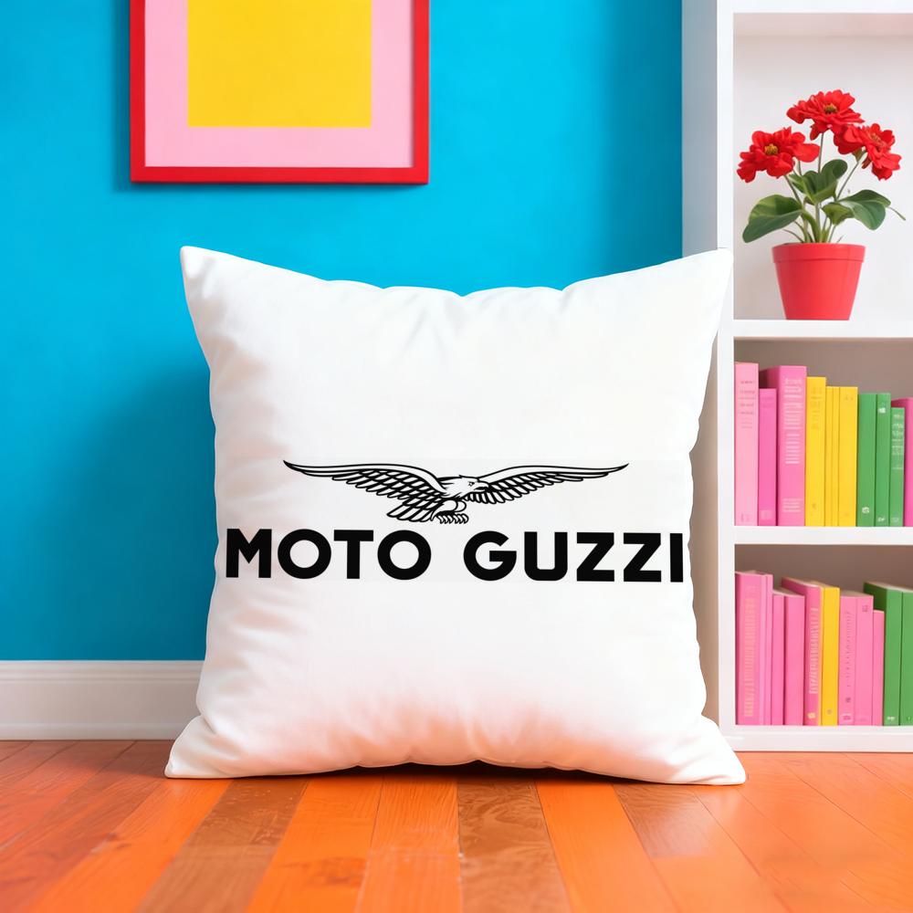 Moto G-Guzzis Cushion Cover Plush Fabric Soft Double-Sided Printed Sofa Warm Winter Home Gift Pillow Case