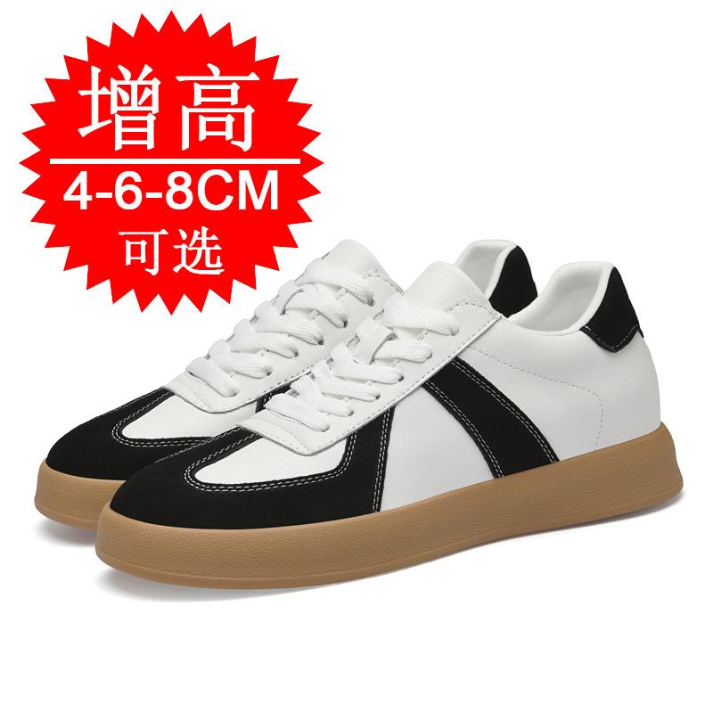Autumn invisible inner heightening men's shoes 8cm German training shoes men's retro sports shoes fashion heightening shoes 6 casual board shoes tide