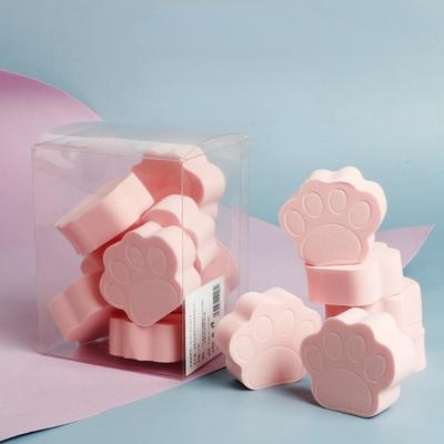 Makeup Soft Foundation Powder Puff Cute Pink Cat Paw Cosmetic Sponge Puff for Girls Dry and Wet Dual Use Women's Makeup Tools