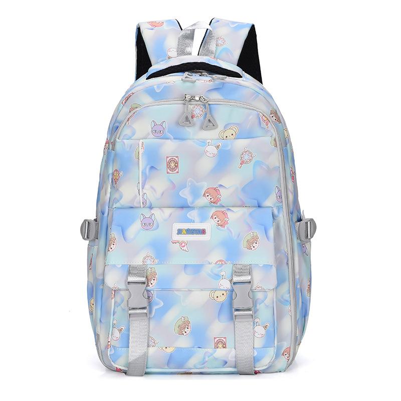 

Новая серия школьных ранцев с дверцей холодильника, школьный ранец для учеников начальной и средней школы, женский многофункциональный рюкзак высокой ценности, рюкзак большой вместимости светло-синий