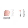 Cartoon Cat Ceramic Fruit Forks Set Ins Style Solid Color Ceramic Fruit Forks Receipt Jar Comfortable Grip Creative