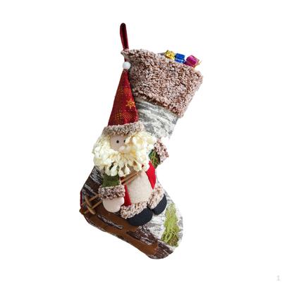 Sac à Bonbons Cadeau de Bas de Noël pour Fête Cheminée Festival