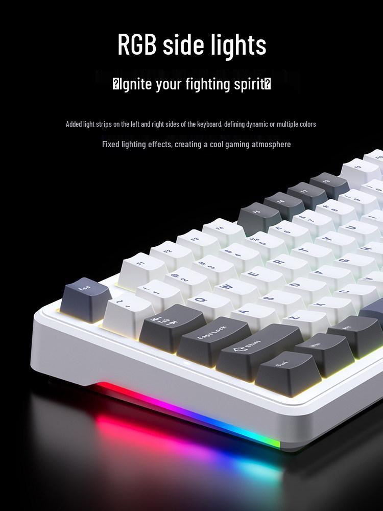 Wolfspider F87 Pro V2 Wireless Mechanical Gaming Keyboard with Bluetooth and Custom Side Engraving.