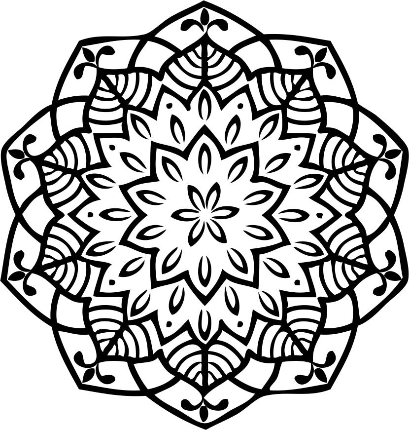 Printtoo Crafting Card Making Carimbo de borracha de madeira redondo Floral Mandala Pattern Stamps-2