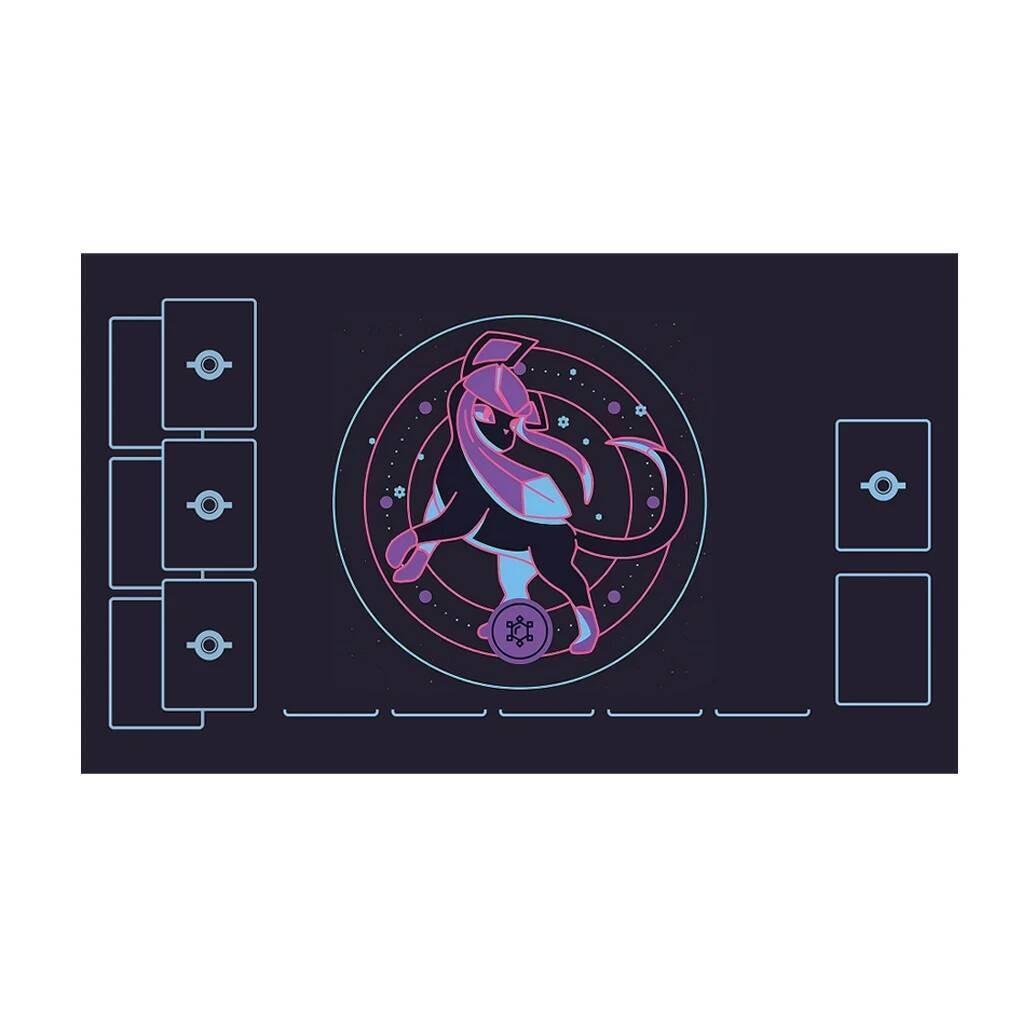 Models mm Diy Pokemon Play Mat Umbreon Sylveon Espeon Battle Card Mat Self Made Nonslip Rubber PTCG Battle Mat