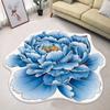 3D Blume Bereichsteppich Saugfähig Schnelltrocknend Unregelmäßig Plüsch Floral Fußmatte Waschbar Rutschfest Wohnzimmer Schlafzimmer Badezimmer Küche Dekoration Teppich