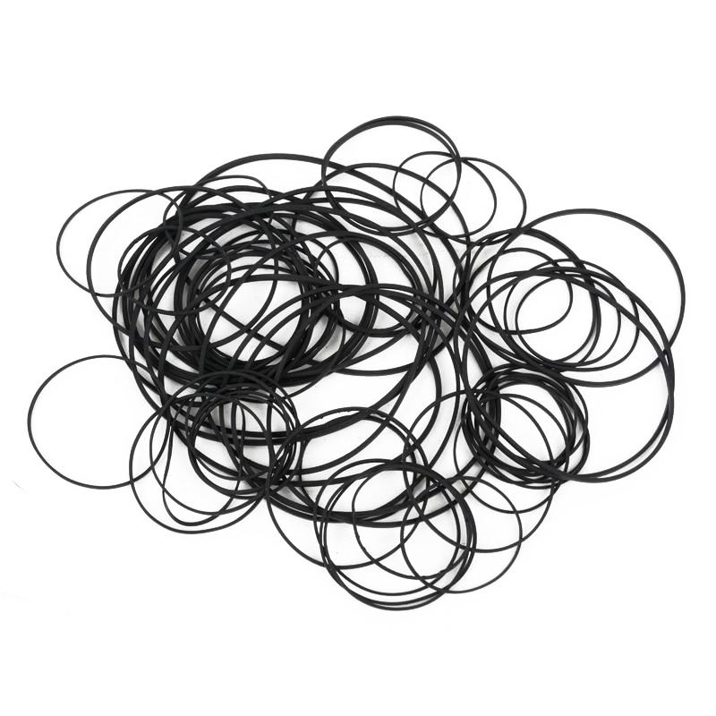 30x Gummiriemen-Mix Für Kassettenspieler – Quadrat- & Flachriemen, 0,7–1 Mm Querschnitt, Reparaturset Für Tonbandgeräte & Nähmaschinen