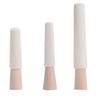 3-Inch Gold & Silver Jewelry Polishing Stick - Flocked, Mirror Surface Wool Stick for Inner Bracelet Polishing
