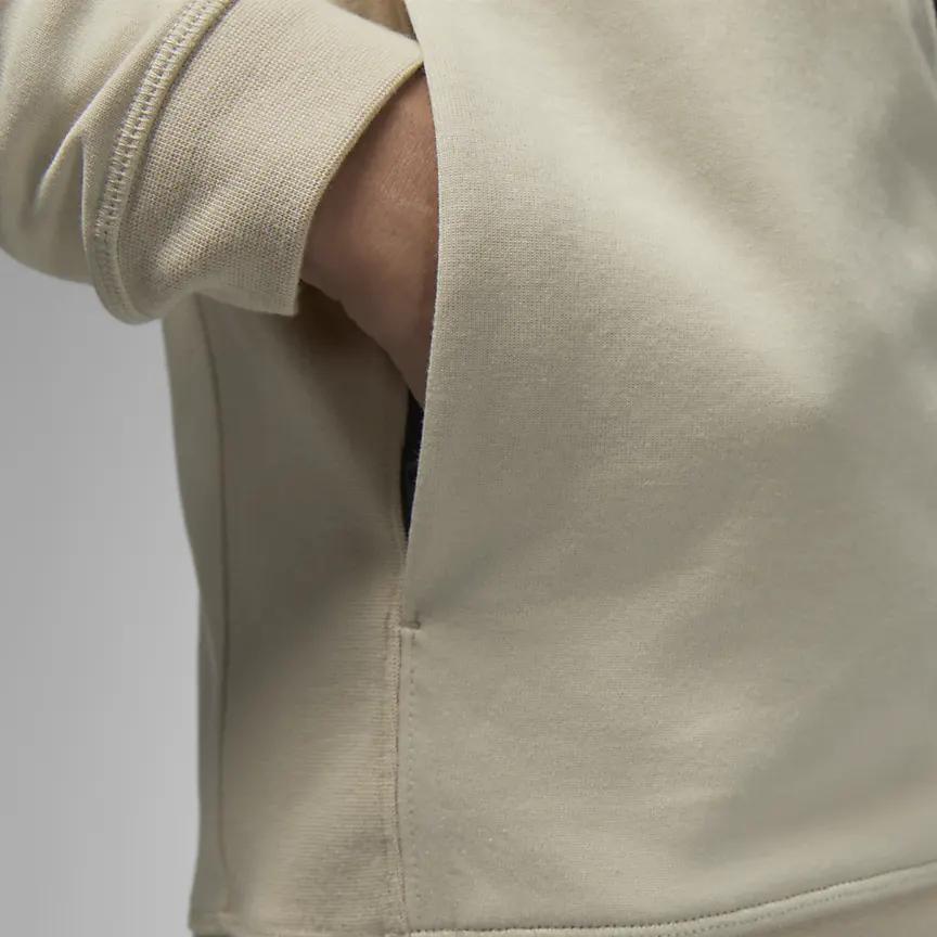 Jordan Logo Print Zip-Up Hoodie With Quick-Dry Technology Men Hoodie Apricot DQ7324-206