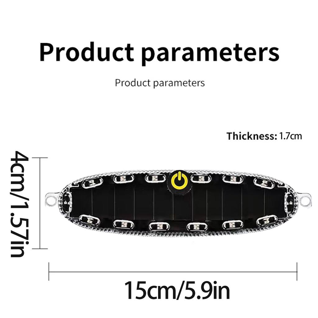 Car Solar Flashing Warning Light LED Warning Safety Flashing Strobe Light Motorcycle Night Warning Lamp Truck Visual Width Lamp