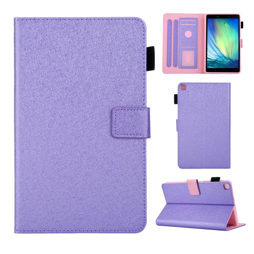 

Tablet case for Samsung Galaxy Tab A 8.0 2019 SM T290 T295 T297 Funda Smart cover for Tab A 8.0 SM-T290 Protective Shell A8 SM-T290 T295 T297 фиолетовый
