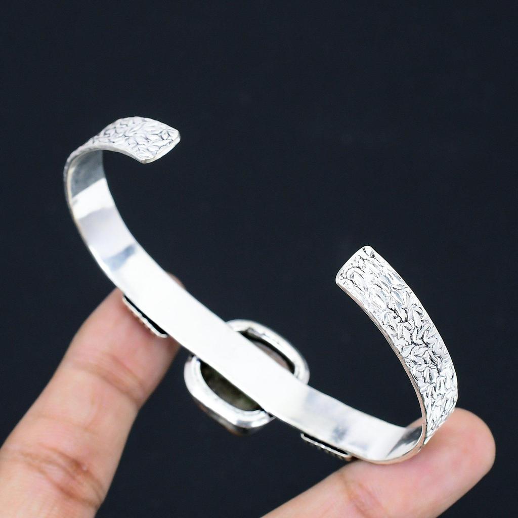 Kissen Natürliche Landschaft Jaspis Perlmutt Hochzeit Neues Armband 925er Silber