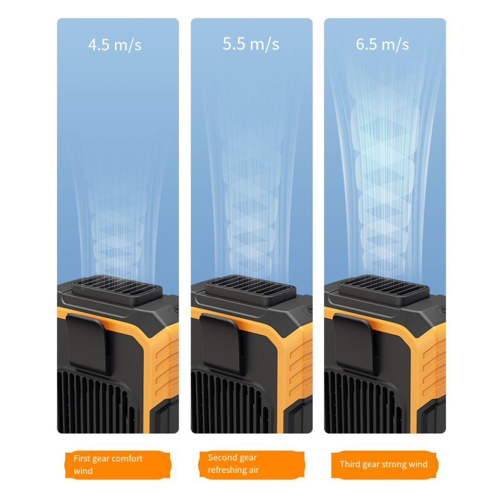 4000mAh Waist Clip On Fan Power Bank Mini Electric Fans Durable Waist Mounted Fan Sports