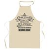 Tablier de cuisine - Planetee - Coton épais 100% - Impression humour made in France - Liens ajustables