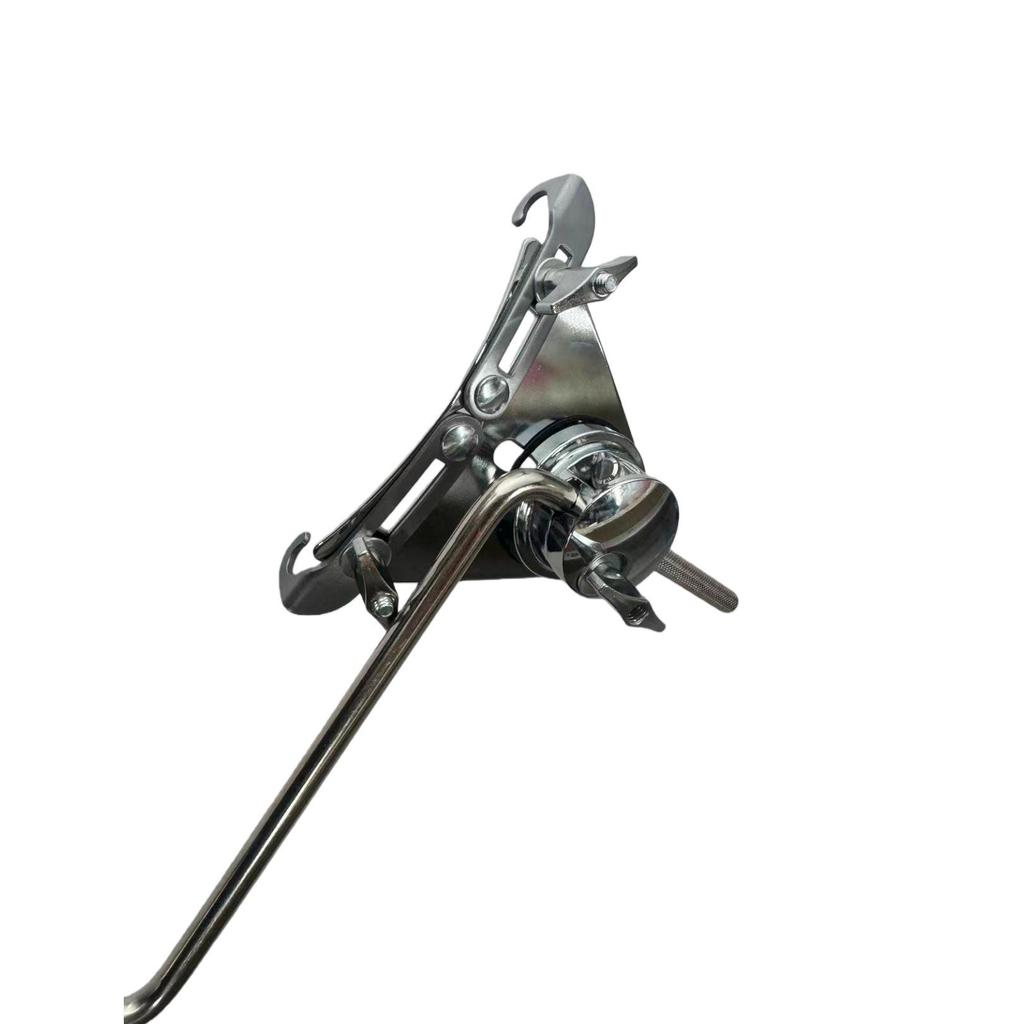 Rack de Bateria Universal com Pernas e Bases para Bumbo, Tons e Bateria, Braçadeira para Pratos e Haste Z para Fixação de Sino
