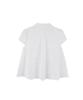 HIGH SCHOOL DISCO Dot Button Puff Sleeve Blouse_White
