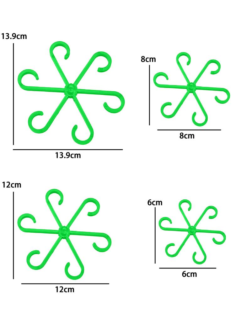 4PCS Reusable Plant Stem Folding Frame Garden Tools No Stake Trellis Plant Stem Support Support Branches Stem Organizer