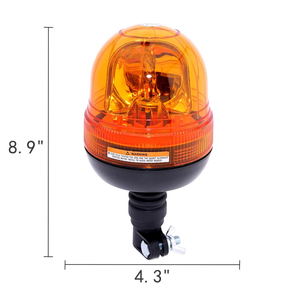 Rotating Strobe Light for Engineering and Agricultural Vehicles