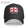 Unisex Sandwich Georgia Flag Georgian Baseball Cap Men Women Hip Hop Caps Snapback Golf Hat Fishing