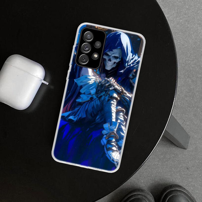 Albedo Overlord Anime Phone Case Cover for Samsung Galaxy A12 A22 A32 A52 A72 A02S A51 A50S A31 A20S A10S Note 20 Ultra 10 Plus