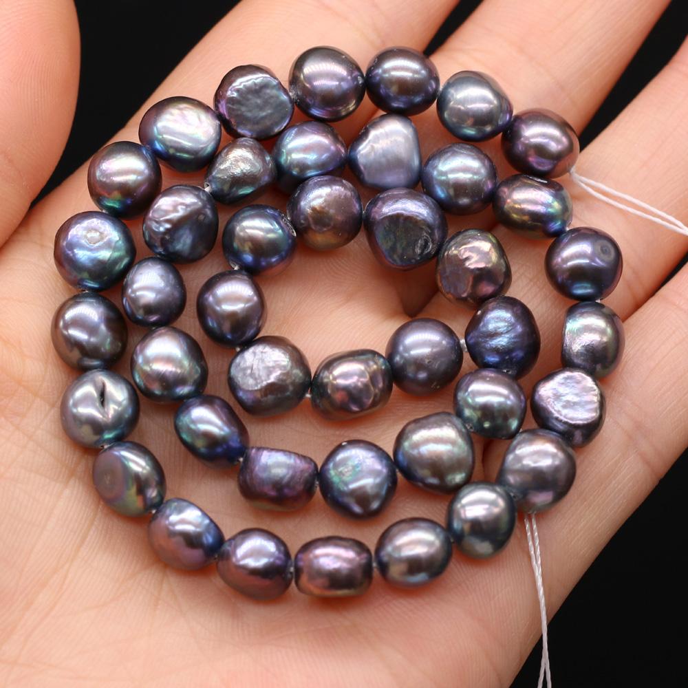 1String, Black Natural Nugget Pearls Beads, for DIY Necklaces Bracelets Accessories, Jewelry Making, Birthday, Wedding, Party Gifts 36cm