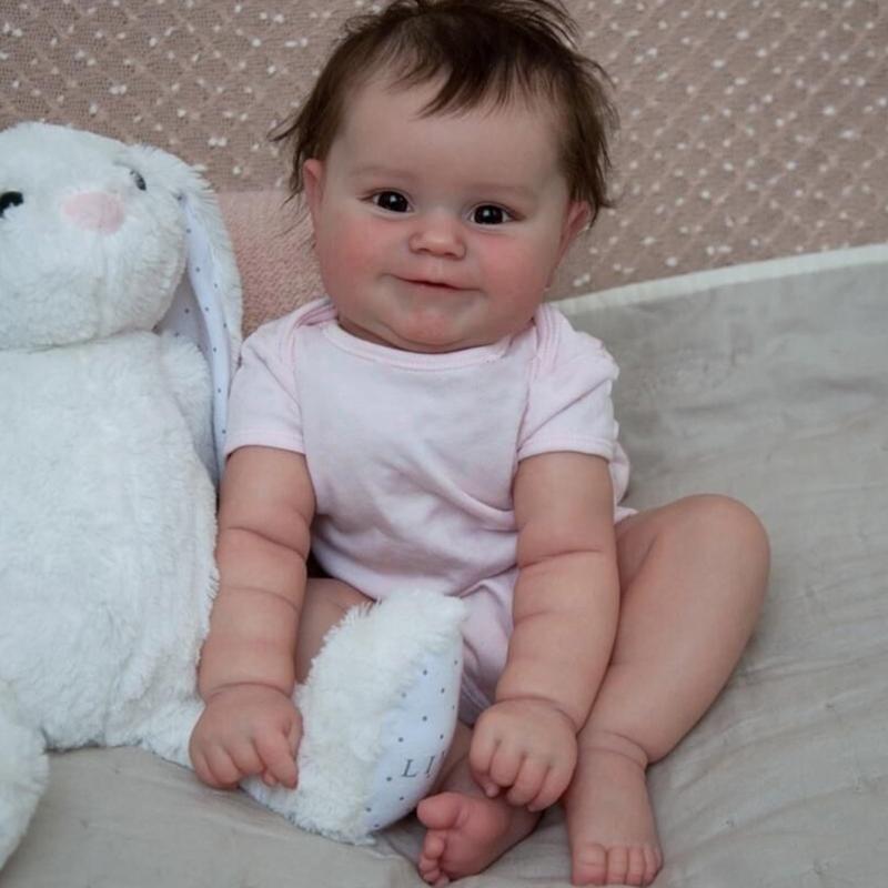 Realistic Reborns Doll Hand Washable Simulation Baby Girl Doll Toy Reborns Doll Jumpsuit Body Kid Jumpsuit Girl Doll