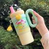 Cartoon Insulated Cup 850ml Thermal Bottle Creative Drinkware  Birthday Gift