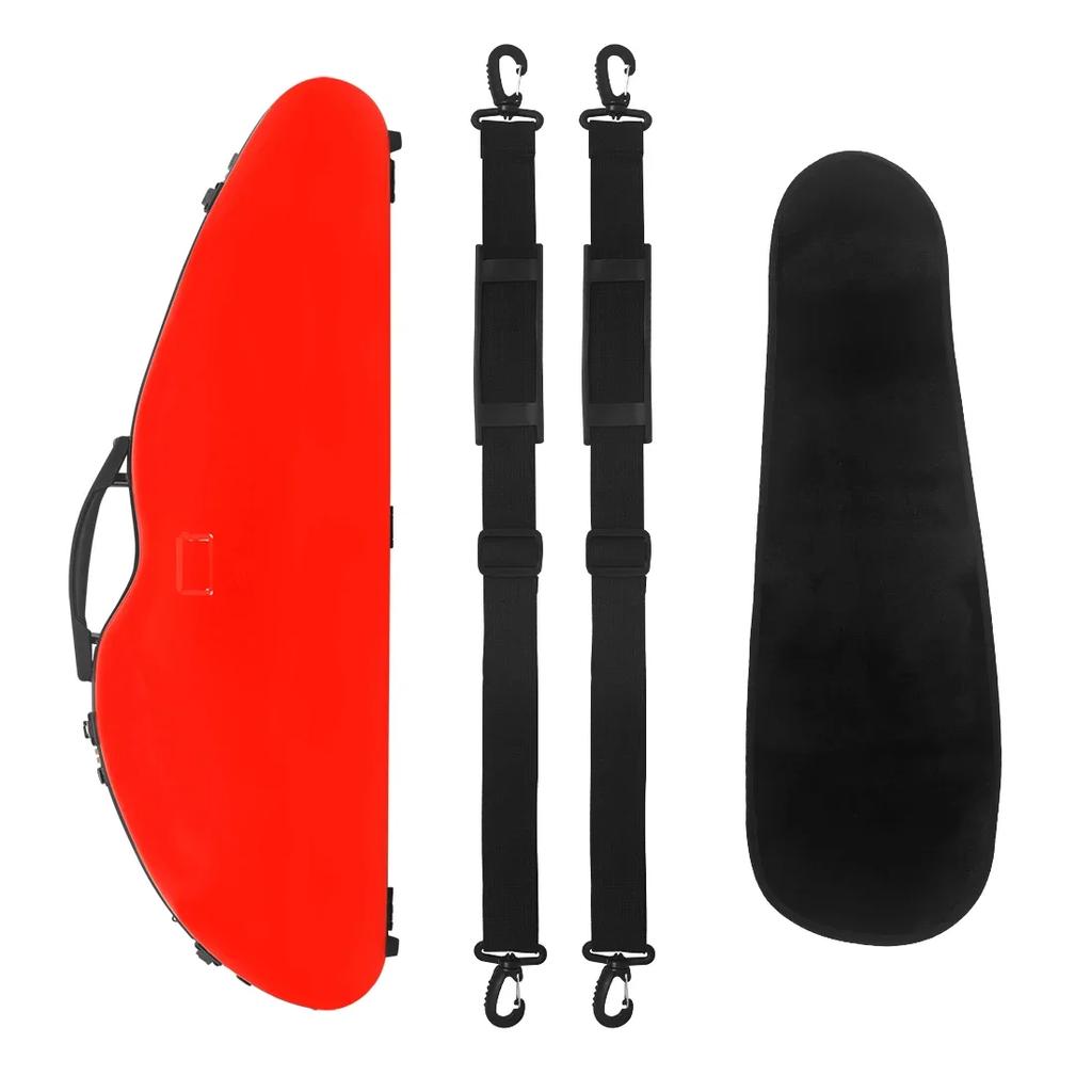 M MBAT 4/4 Violin Case Carbon Fiber Violin Case Wear-resistant Compression-resistant Double Shoulder Strap Hygrometer Parts