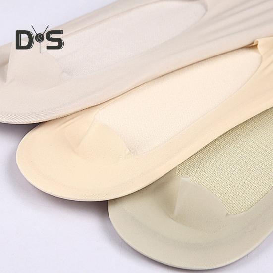 Breathable Toe Socks 2-Toe Invisible Liner Socks with Anti-Slip Silicone Ultra-Thin Moisture-Wicking Socks for Loafers Sneakers