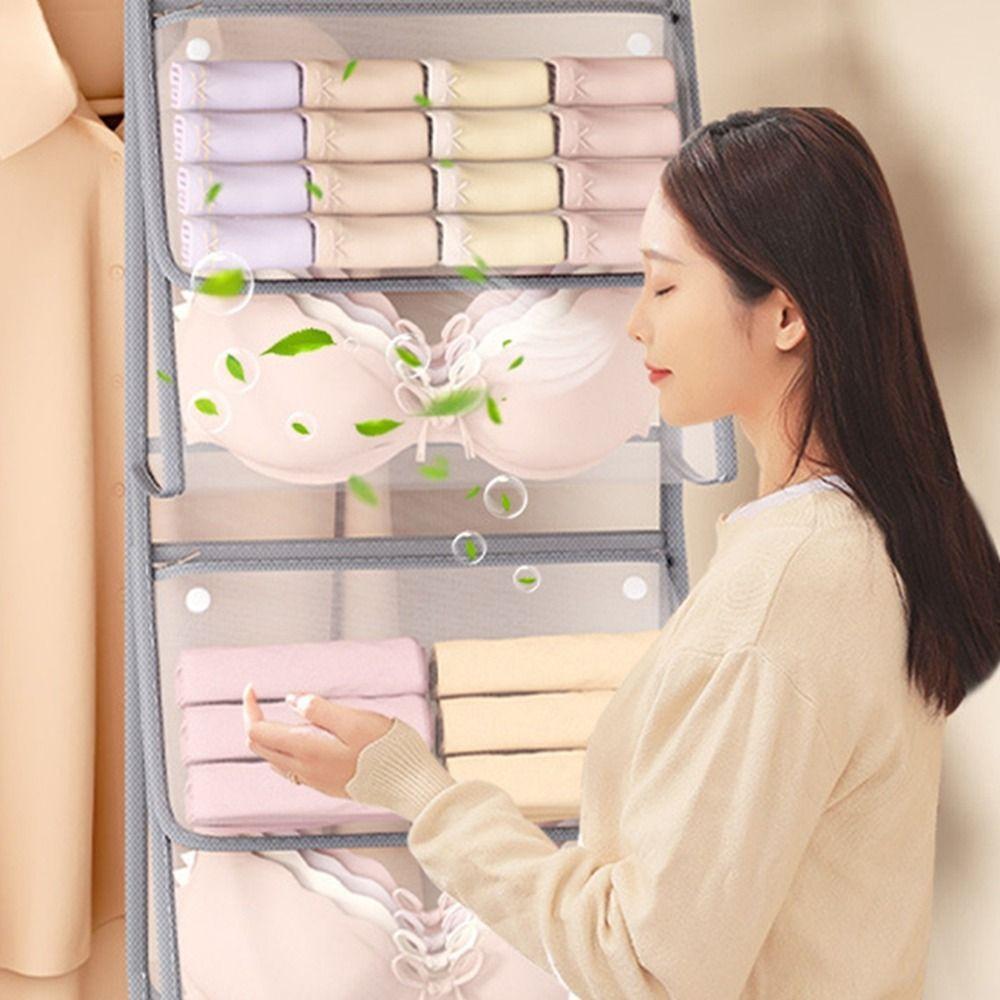 Large Capacity Hanging Storage Mesh Bag Breathable Mesh Storage Bag  Dormitory