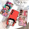 B-Betty Cute B-Boop Soft Black Phone Case for Samsung S25/S24/S21/S22/S23/S30/Ultra/S20/Plus/Fe/Lite