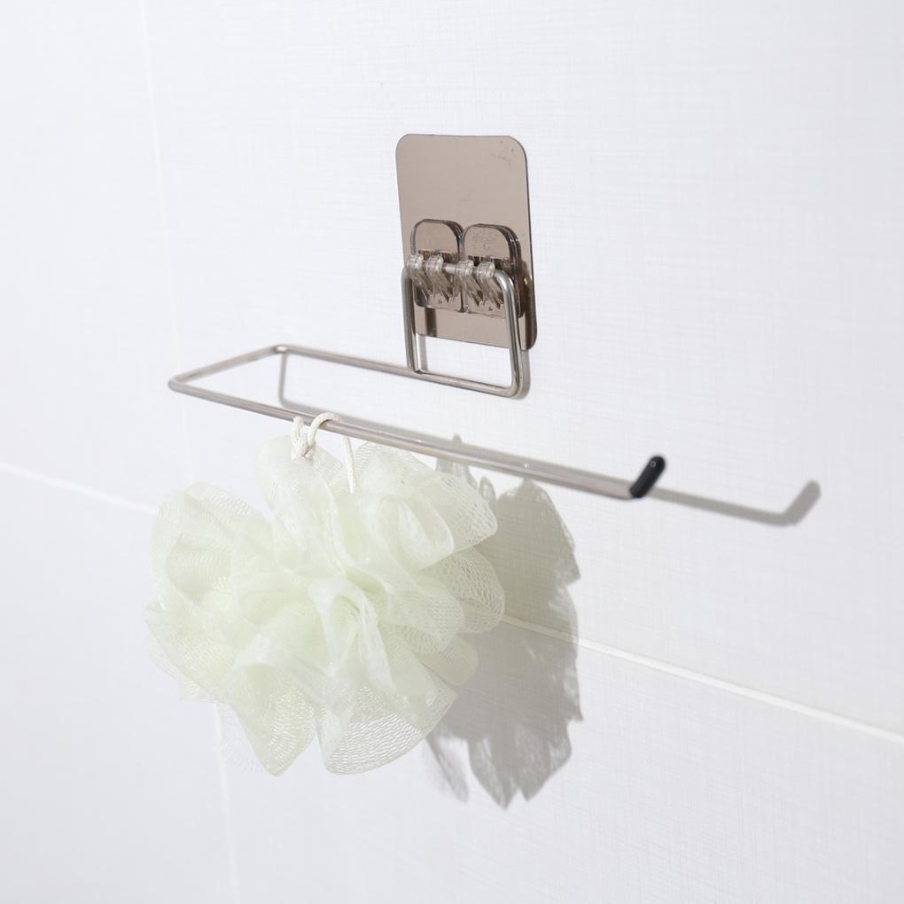Hanging Toilet Roll Paper Holder Mount Rack Bathroom Dispenser Metal Towel Stand Kitchen Home Storage Accessories Item