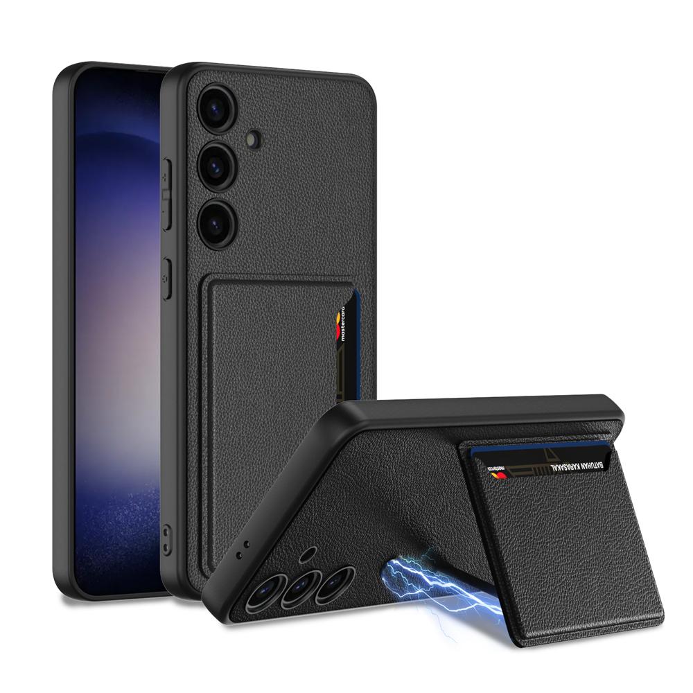 Leather Wallet Magnetic Bracket Cover For Samsung Galaxy S24 Ultra Plus 5G Phone Case Camera Protection Shockproof Coque Fundas