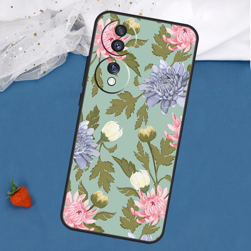 

Чехол Хризантема Для Honor Magic 7 5 6 Lite 8 Pro 200 400 50 70 90 X8c X8b X9a X9b X9c X9d Win RT Чехол Honor 200 Pro