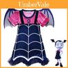 Exquisites Vampirina Mädchen Cosplay Kleid Mit Flügel Und Kopfschmuck Für Kostümpartys
