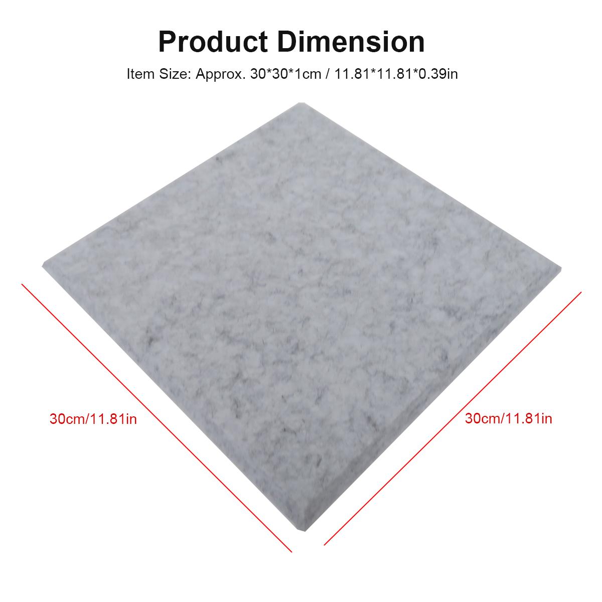 

Акустические панели из полиэфирного волокна, 12 шт., акустическая пена высокой плотности, звукопоглощающая доска