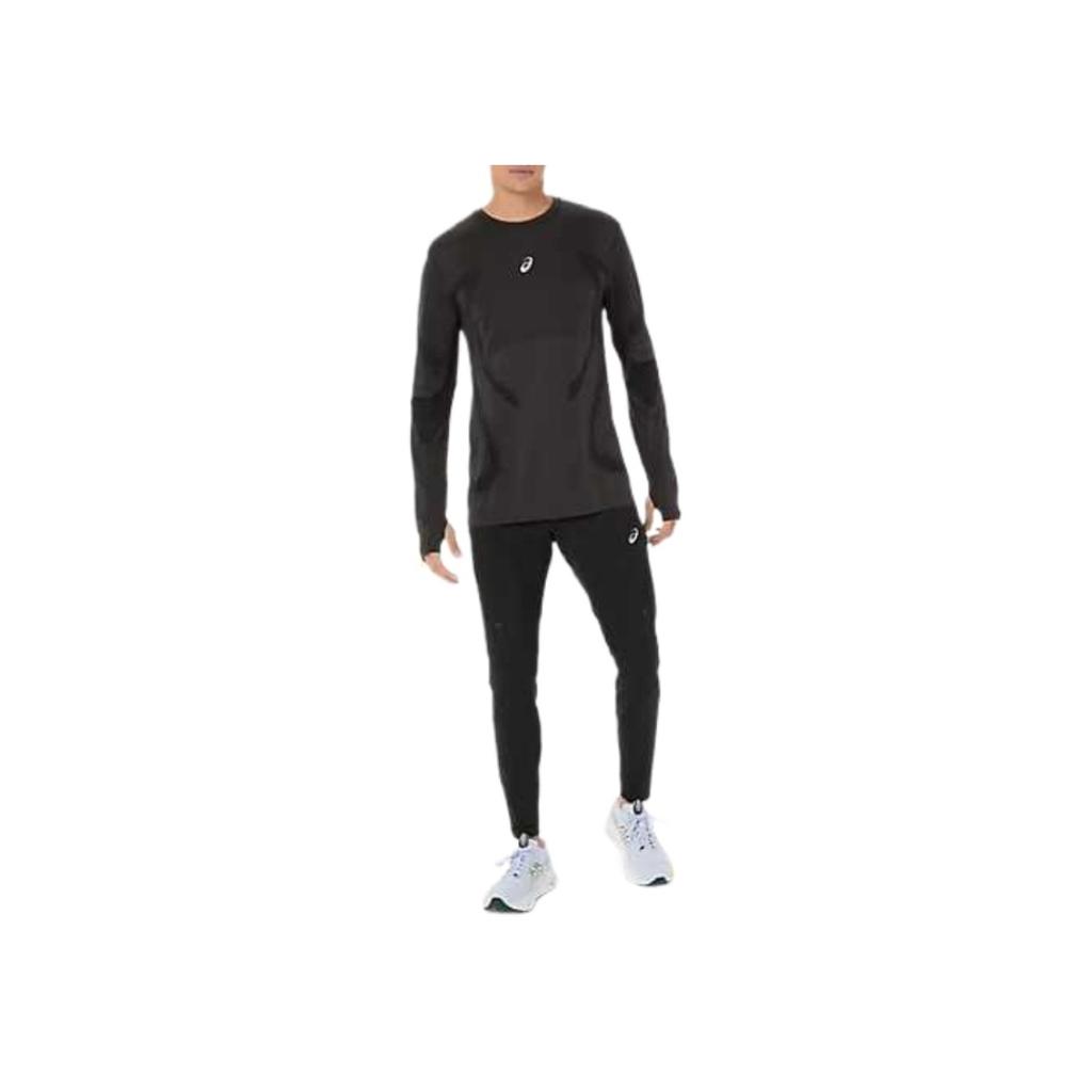 Asics Road Actibreeze™ Comfortable Versatile Trendy Long Sleeve T-Shirt Men tops Black 2011D356-001