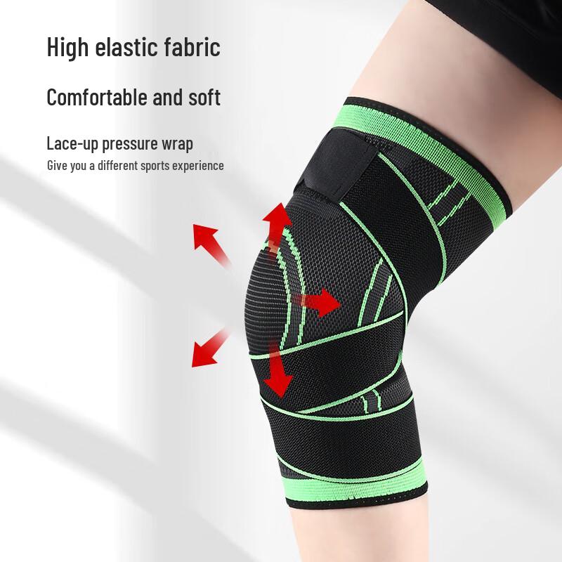 Pressure Strap Knitted Breathable Sports Knee Brace