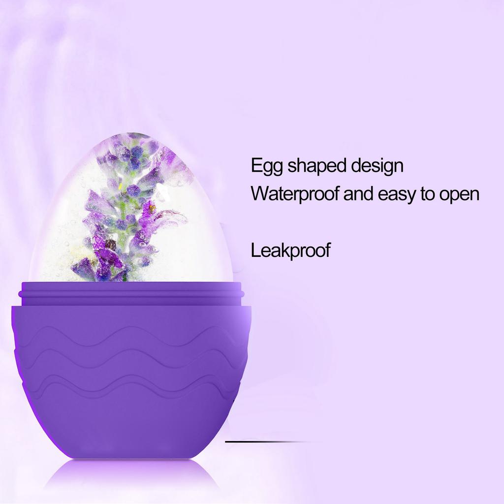Beauty Ice Facial Roller Mold Silicone Egg Shaped Eye Puffiness Relief Massage   for Women