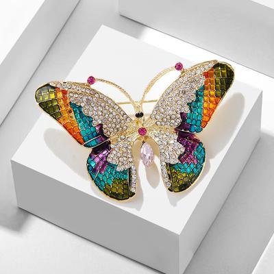 Fashion Colorful Butterfly Brooches For Women Costume Coat Jewelry Party Accessries Gift