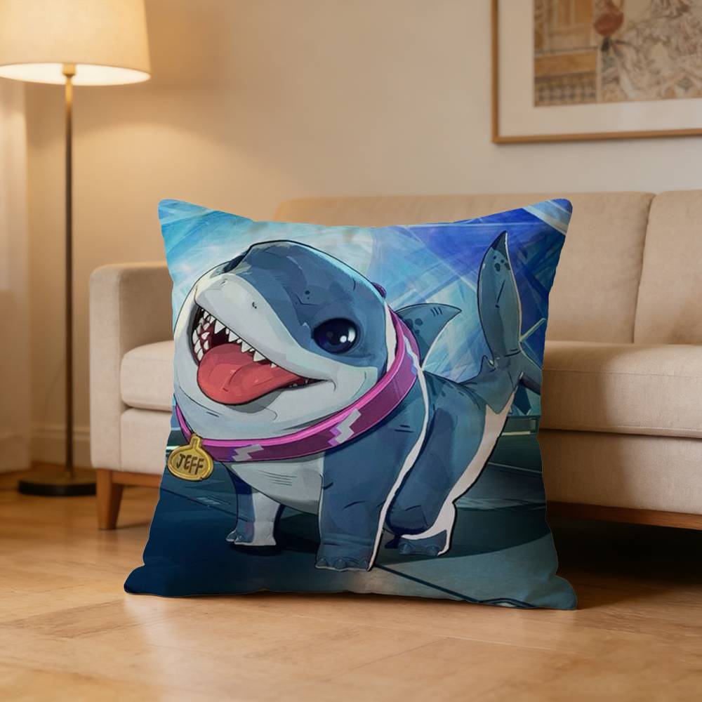 JJeff The Land SShark Pillow Case Cushion Cover Throw Pillow Case For Car Sofa