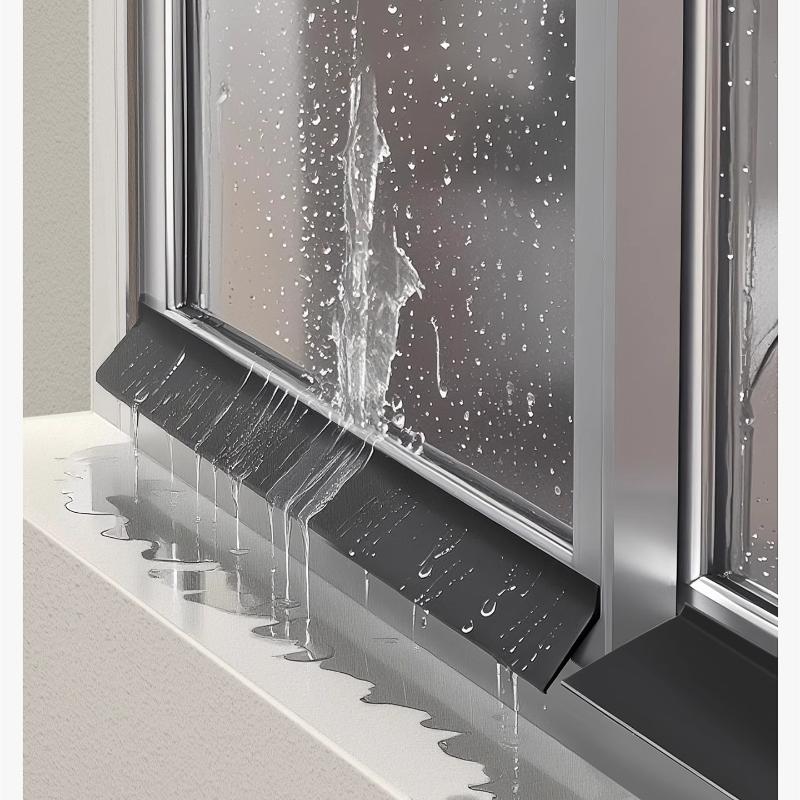 50cm Home Window Water Blocking Bar Sliding Window Rain Weatherstrip Balcony Insulation Windproof Sealing Strip Flashing Board