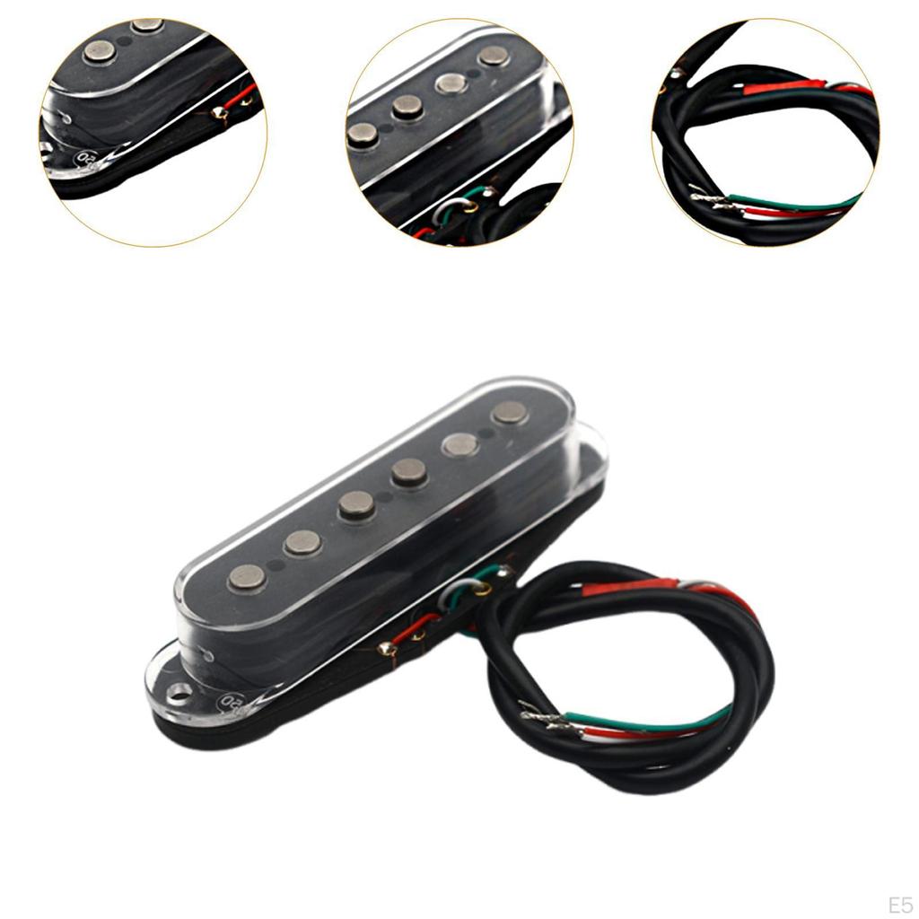 Alnico 5 Electric Guitar Pickups Prewired Noiseless Set for Instrument