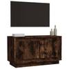 TV Stand Smoked Oak 80 x 35 x 45 cm Particleboard